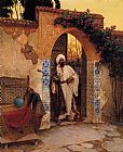 By the Entrance by Rudolf Ernst